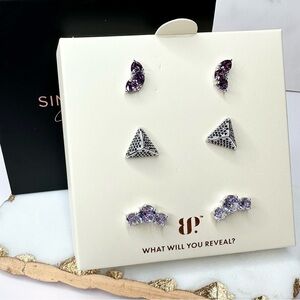 Bomb Party 2024 Simply Stud Earrings Pyramids of Heaven RBP9068 NWT